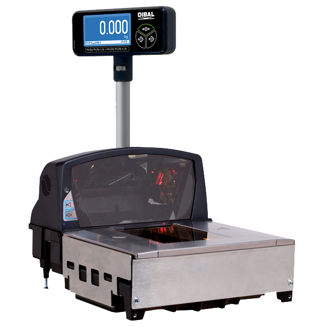 Elektronische weegschaal met ingebouwde barcodescanner (zonder printer) | KS-400 serie